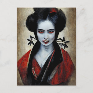 Nosferatu Geisha   Portrait eines Vampirs Postkarte
