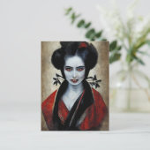 Nosferatu Geisha | Portrait eines Vampirs Postkarte (Stehend Vorderseite)