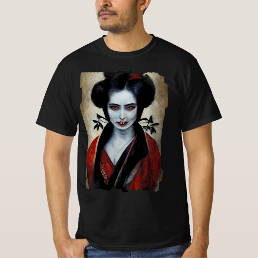 Nosferatu Geisha | Portrait eines Vampirs T-Shirt (Vorderseite)