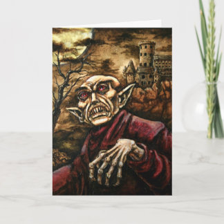 Nosferatu Halloween Card Karte