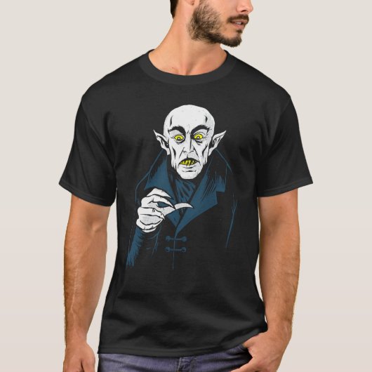 Nosferatu Halloween Vampire Classic Horror Dracula T-Shirt (Vorderseite)