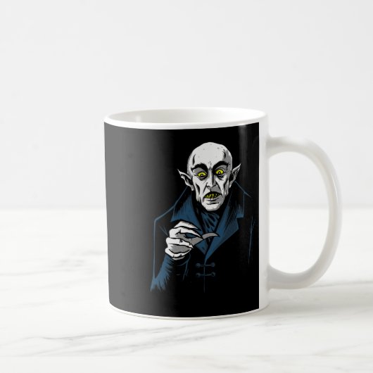 Nosferatu Halloween Vampire Horror Dracula Kaffeetasse (Rechts)