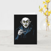 Nosferatu Halloween Vampire Horror Dracula Karte (Gelbe Blume)