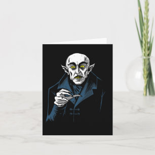Nosferatu Halloween Vampire Horror Dracula Karte
