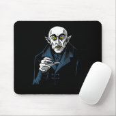 Nosferatu Halloween Vampire Horror Dracula Mousepad (Mit Mouse)