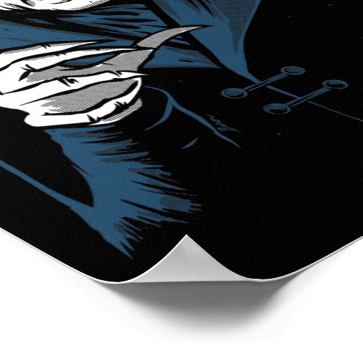 Nosferatu Halloween Vampire Horror Dracula Poster (Ecke)