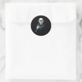 Nosferatu Halloween Vampire Horror Dracula Runder Aufkleber (Tasche)