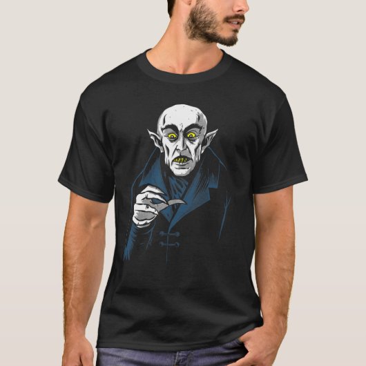 Nosferatu Halloween Vampire Horror Dracula T-Shirt (Vorderseite)