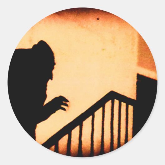 Nosferatu Runder Aufkleber (Vorderseite)