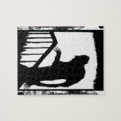 Nosferatu-Schatten auf der Treppe Puzzle (Horizontal)