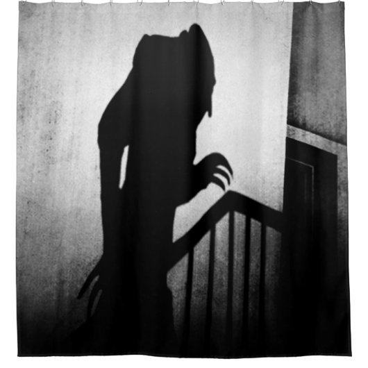 Nosferatu Schatten Duschvorhang (Vorderseite)
