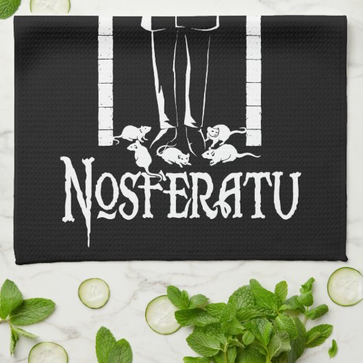 Nosferatu Vampir Geschirrtuch (Gefaltet)