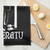 Nosferatu Vampir Geschirrtuch (Viertel Falte)