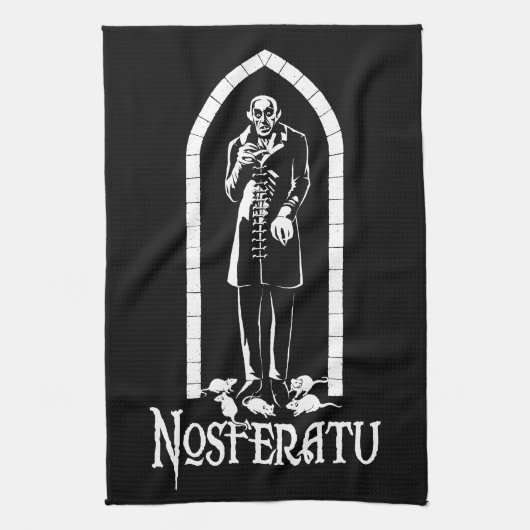 Nosferatu Vampir Geschirrtuch (Vertikal)
