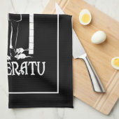 Nosferatu Vampir Geschirrtuch (Viertel Falte)