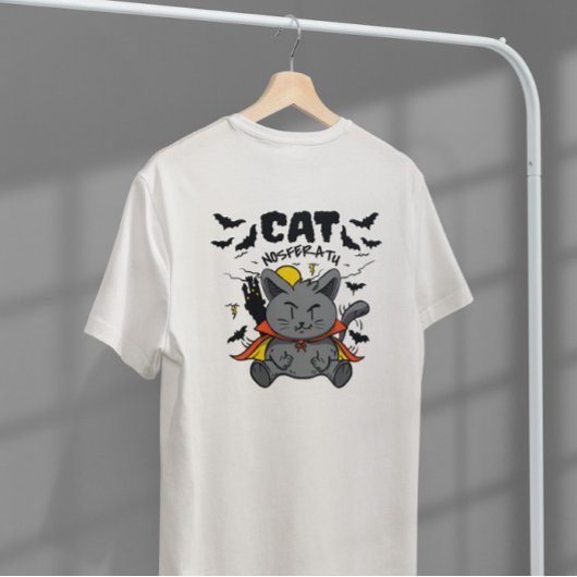 Nosferatu Vampire Cat Cartoon T-Shirt