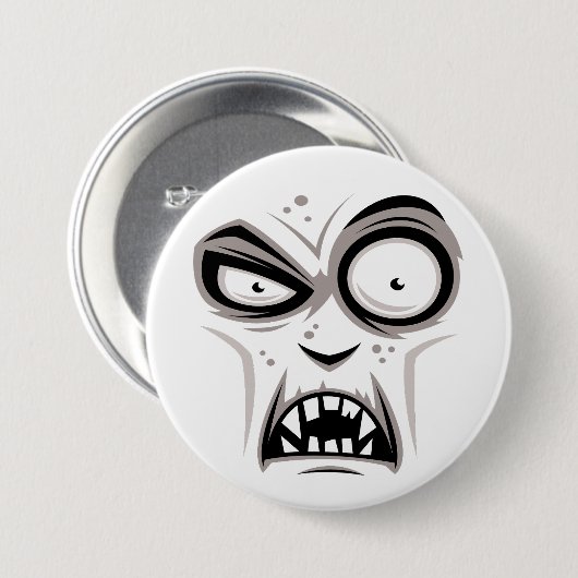 Nosferatu Vampire Face Button (Vorne & Hinten)
