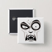 Nosferatu Vampire Face Button (Vorne & Hinten)