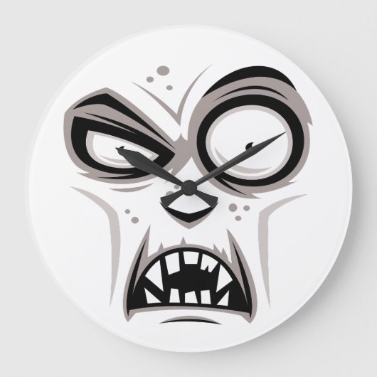 Nosferatu Vampire Face Große Wanduhr (Vorderseite)
