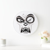 Nosferatu Vampire Face Große Wanduhr (Zuhause)