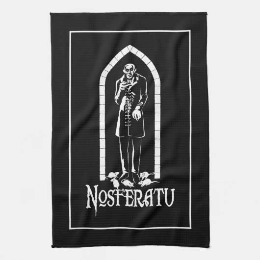 Nosferatu Vampire Geschirrtuch (Vertikal)