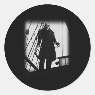 Nosferatu Vampire Horror Dracula Vlad Tepes Poste Runder Aufkleber