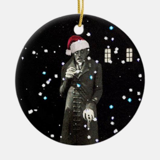 Nosferatu Weihnachten Keramikornament (Vorne)