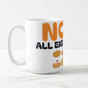 Nosh Alle Acht Nächte Hanukkah Lustiger Jüdischer Kaffeetasse