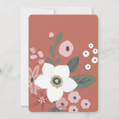 Nosh & Drink Weihnachts-Foliage Abendessen Feiertagskarte (Rückseite)