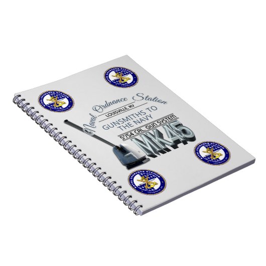 NOSL Mk45 Gun Spiral Notebook Notizblock (Rechte Seite)