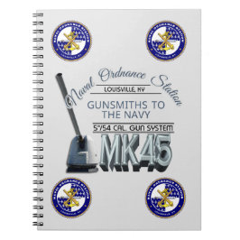 NOSL Mk45 Gun Spiral Notebook Notizblock