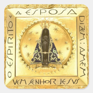 Nossa Senhora da Conceição Aparecida Quadratischer Aufkleber