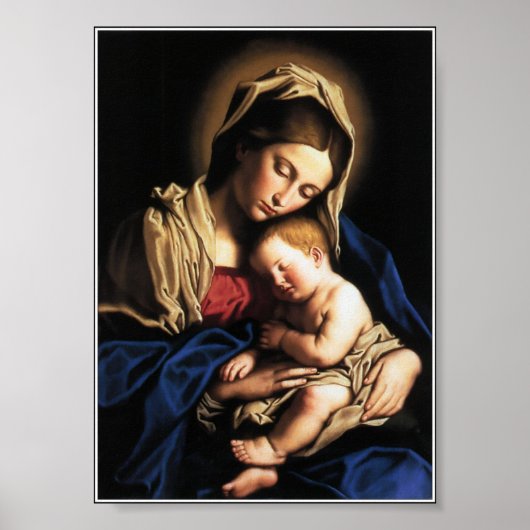 Nossa Senhora e o menino Jesus Poster (Vorne)