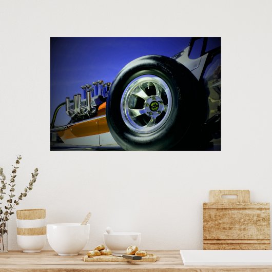 Nostalgia Dragster Poster (Küche)