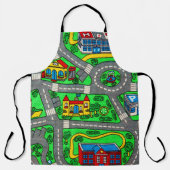 Nostalgia Race Track Retro Car Road Map der 90er J Schürze (Vorderseite)