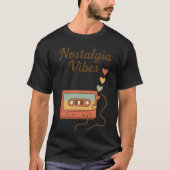 Nostalgia Vibes Retro Cassette Art T-Shirt (Vorderseite)