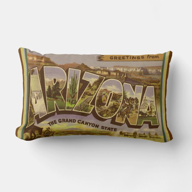 Nostalgic Arizona Lumbar Pillow Lendenkissen (Vorderseite)