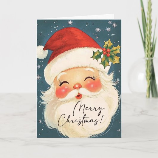 Nostalgic Blue Frohe Weihnachten Weihnachten Perso (Vorderseite)