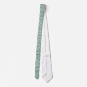 Nostalgic Blue Morning Glory Unisex Necktie Krawatte (Rückseite)