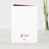 Nostalgic Candlelit Tree Christmas Card Feiertagskarte (Rückseite)