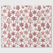 Nostalgic Christmas Red Geschenkpapier (Flach)