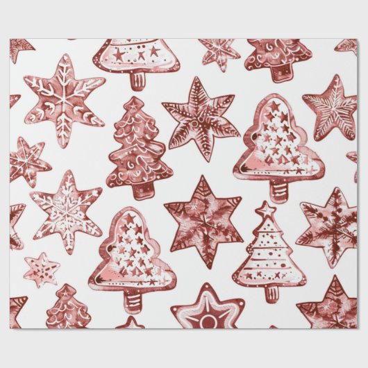 Nostalgic Christmas Red Geschenkpapier (Flach)