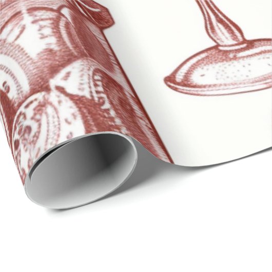 Nostalgic Christmas Red Geschenkpapier (Rolleneckpunkt)