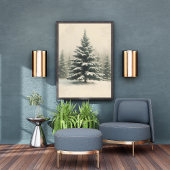 Nostalgic Christmas Tree Poster – Vintage Holiday