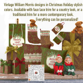 Nostalgic Classic William Morris Pattern Holiday Lendenkissen