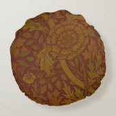 Nostalgic Classic William Morris Pattern Holiday Rundes Kissen (Rückseite)