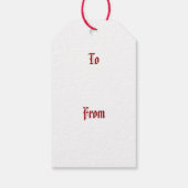 Nostalgic Classic William Morris Red Holiday Geschenkanhänger (Rückseite)