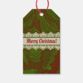 Nostalgic Classic William Morris Red Holiday Geschenkanhänger (Vorderseite)