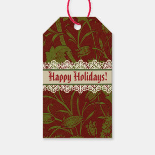 Nostalgic Classic William Morris Red Holiday Geschenkanhänger