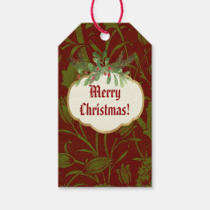 Nostalgic Classic William Morris Red Holiday Geschenkanhänger